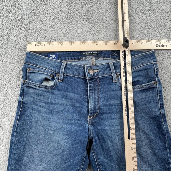 Lucky Brand Jeans Womens 4/27 Blue Citrus Springs Straight Stretch Denim Pants - Picture 6 of 13